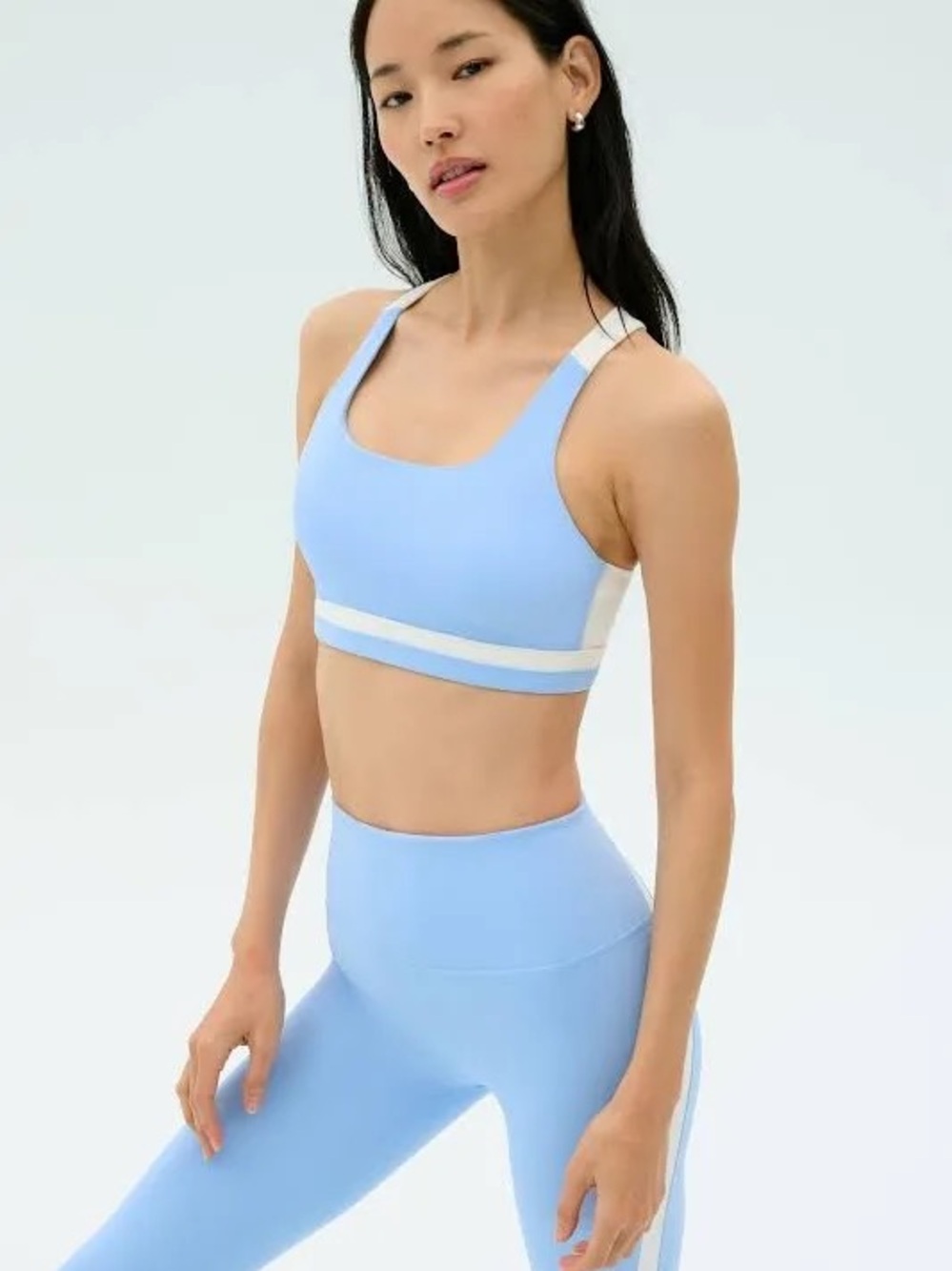 Splits59 Miles Rigor Sports Bra Skylight Blue/White Size S
